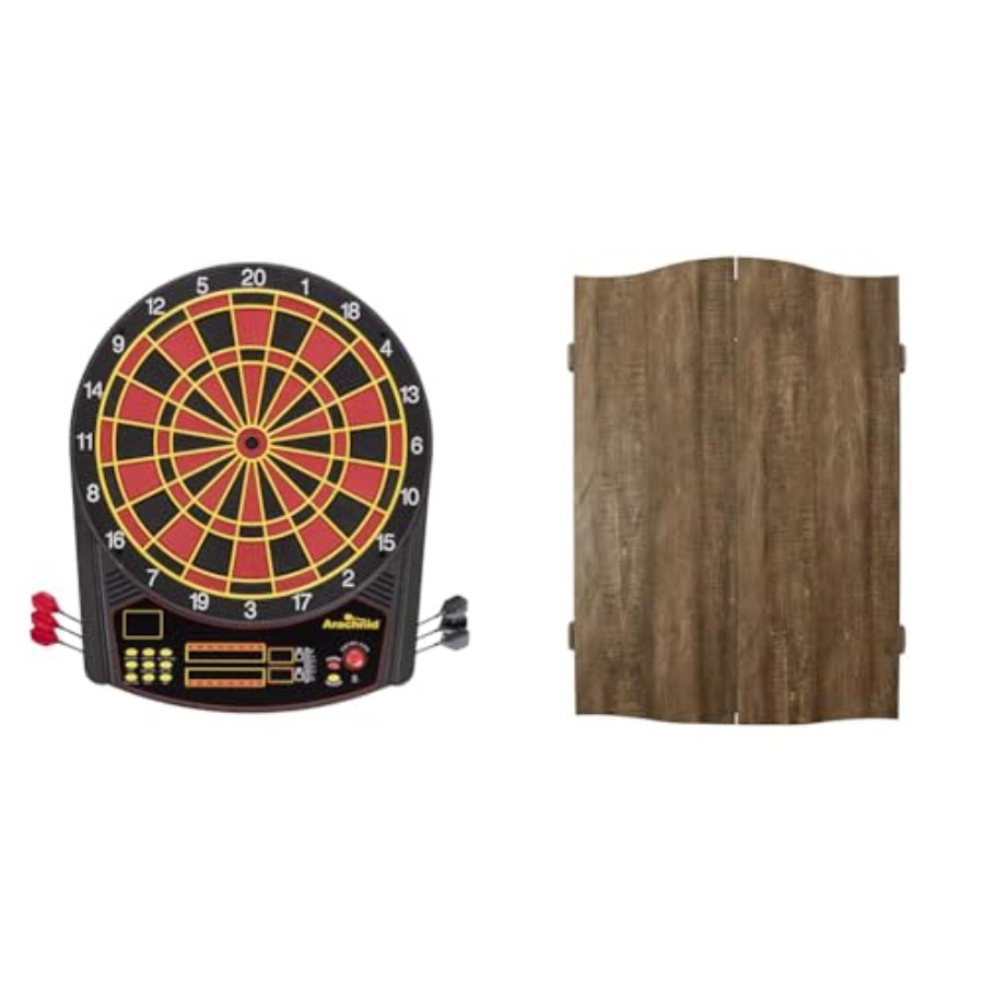 Electronic Dartboard Cabinet - Cricket Pro 450 Electronic Dartboard for