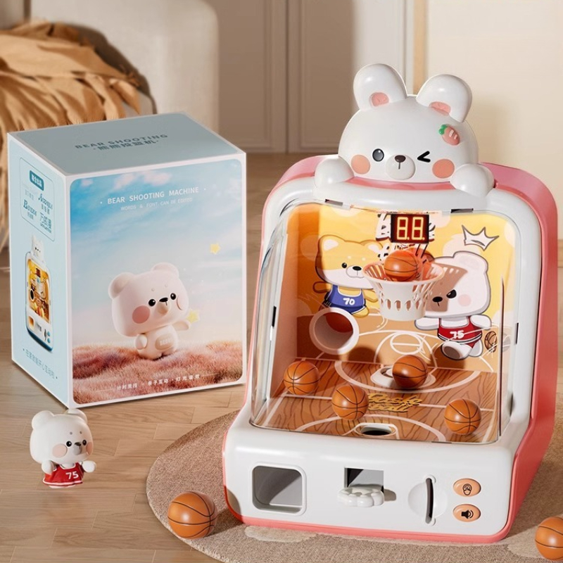 Pinball Machine - Children Ball Basketball Machine Toys Coin