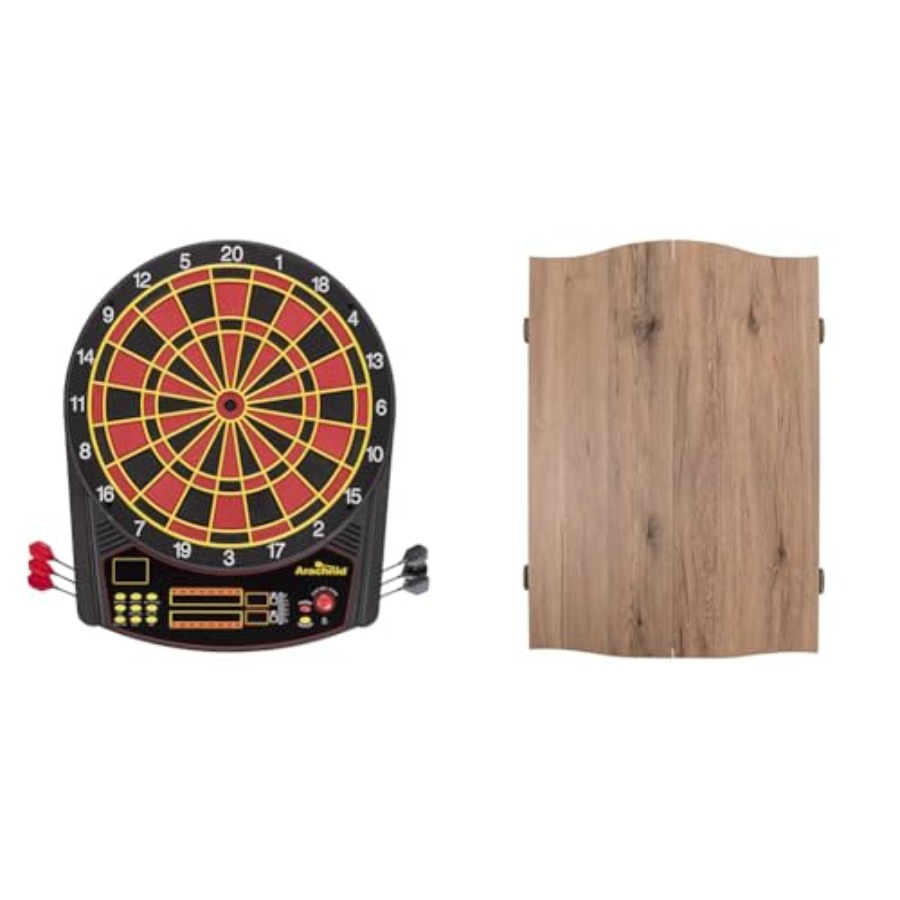 Electronic Dartboard Cabinet - Cricket Pro 450 Electronic Dartboard for