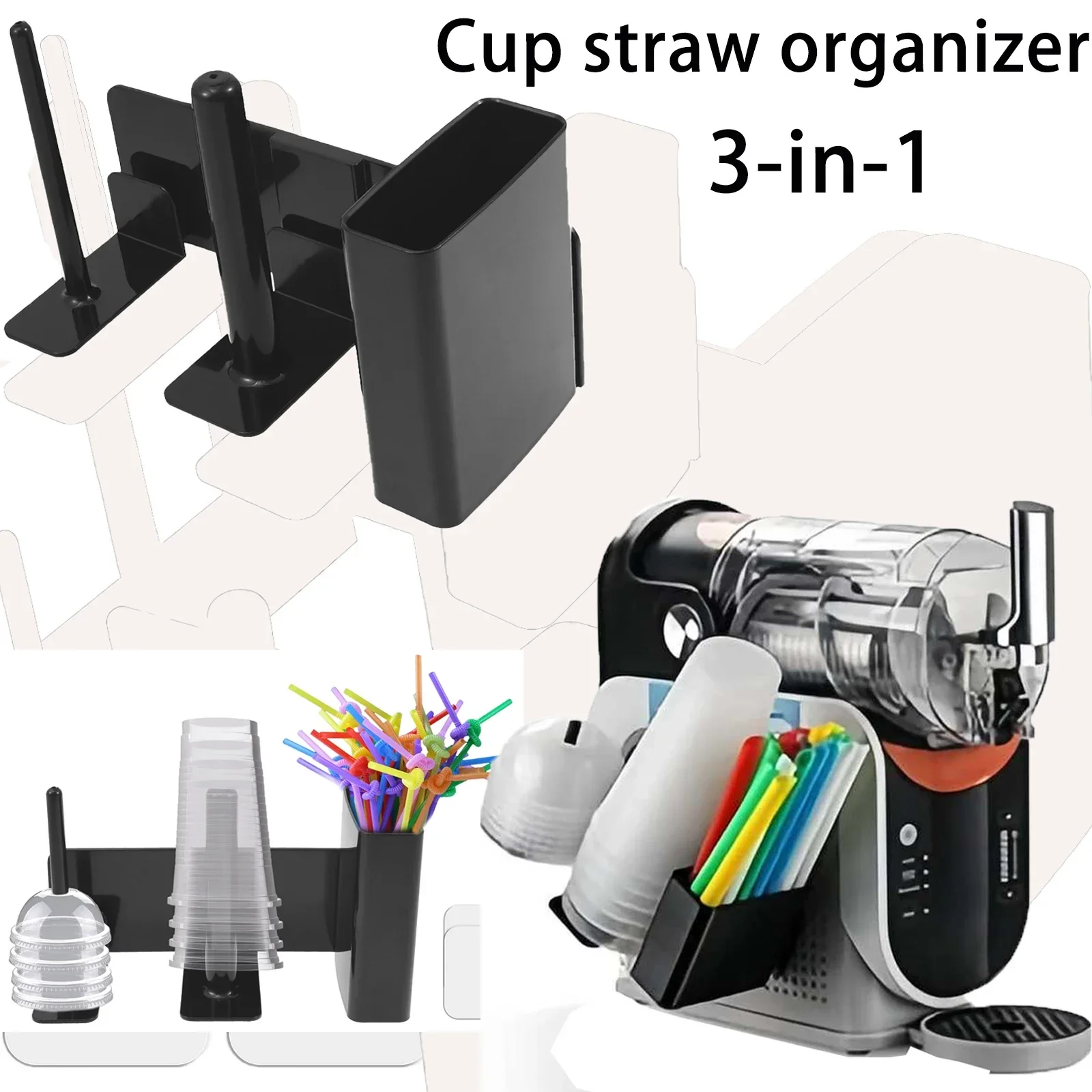 Slushie Machine Vending - Plastic Paper Cup Holder Lid Dispenser