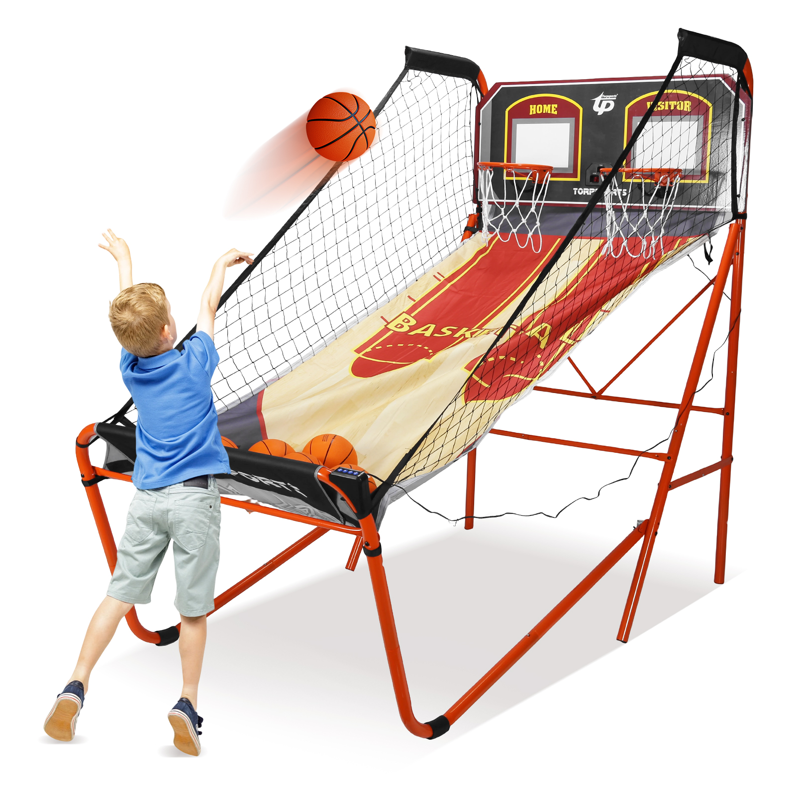 Arcade Games & Vending Llc - Arcade Cage Basketball Game LED Electronic