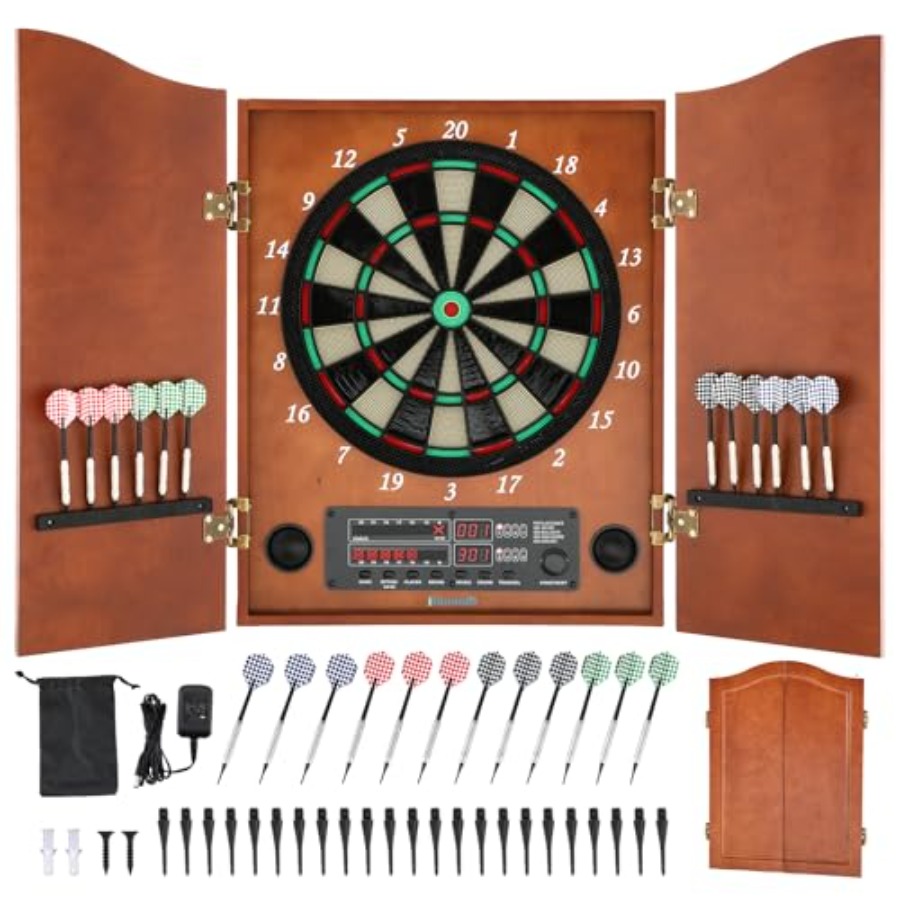 Electronic Dartboard Cabinet - Home family game electronic dartboard cabinet