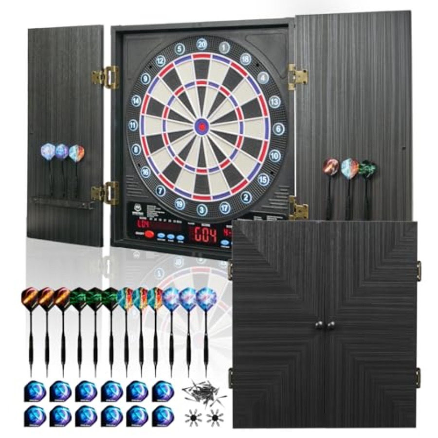 Electronic Dartboard Cabinet - Electronic Dart Board for family game