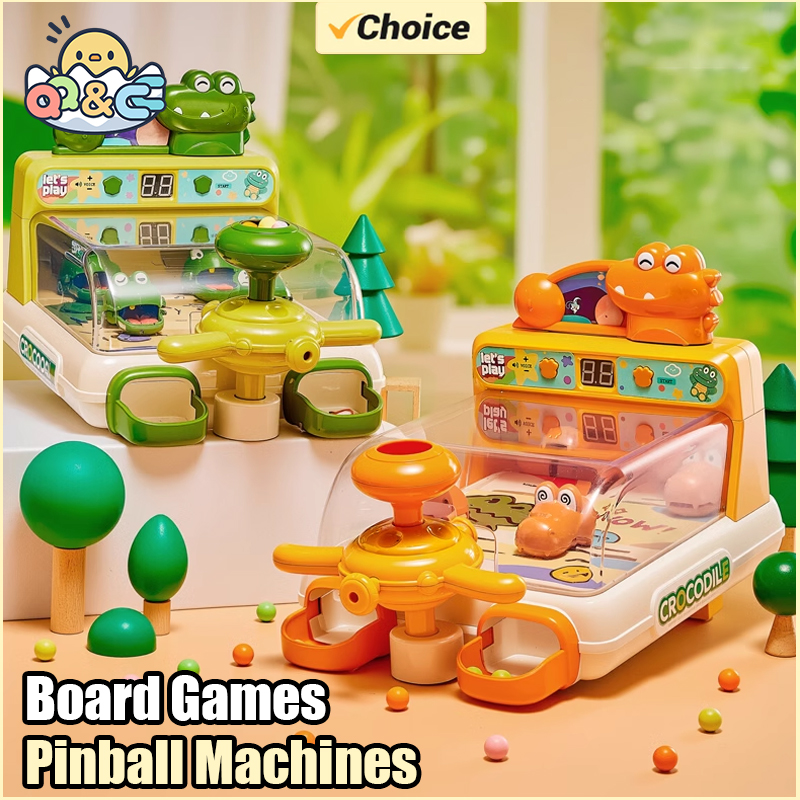 Pinball Machine - Cartoon Crocodile Table Games Toys Pinball