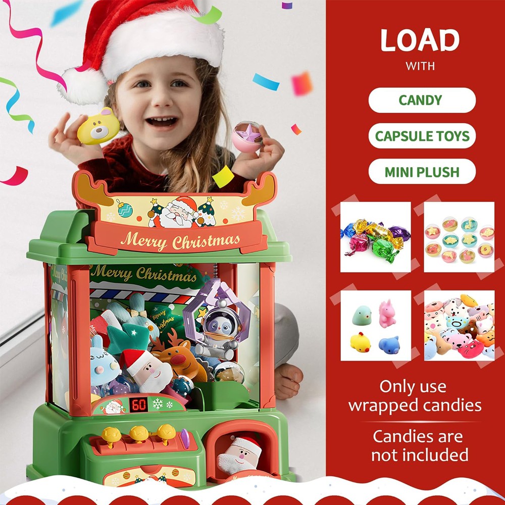 Christmas Claw Machine For Kid - Vending Arcade Games のレビューと価格