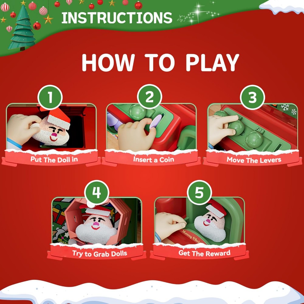 Christmas Claw Machine For Kid - Vending Arcade Games のレビューと価格