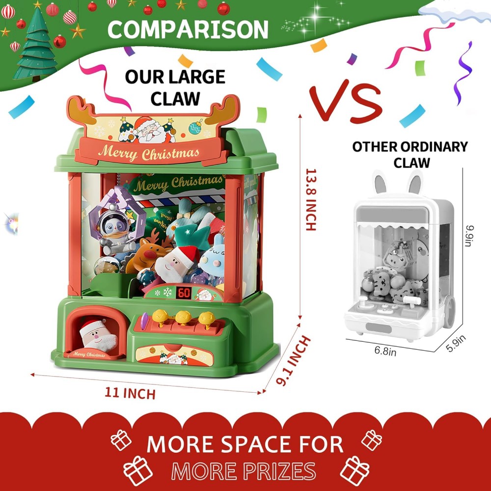 Christmas Claw Machine For Kid - Vending Arcade Games のレビューと価格