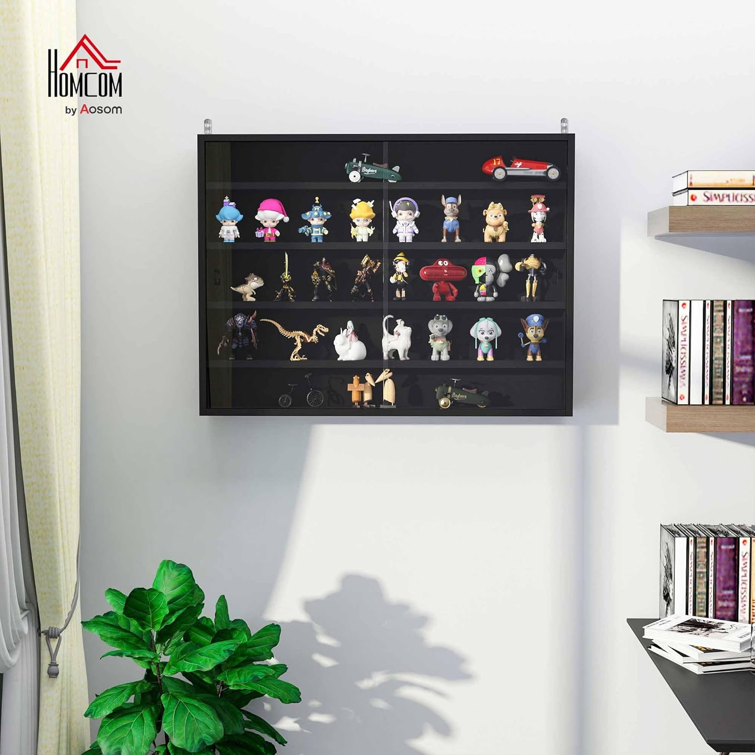 5-Tier Display Cabinet, Glass  - Glass Cabinet Display のレビューと価格