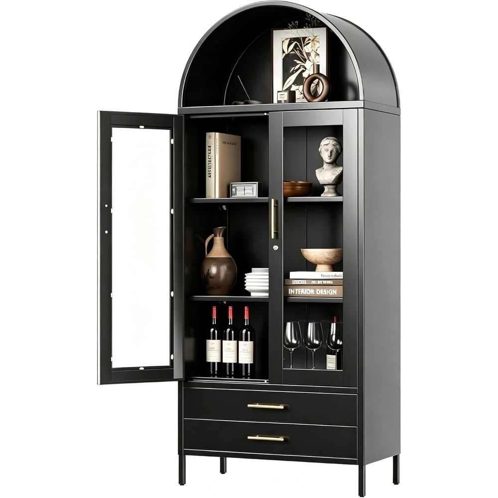 73 High Metal Display Cabinet  - Glass Cabinet Display のレビューと価格