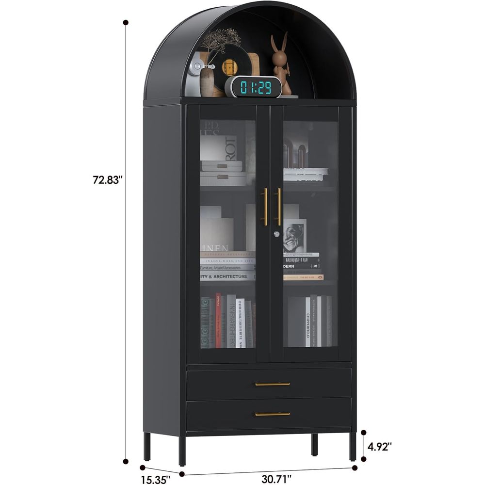 73 High Metal Display Cabinet  - Glass Cabinet Display のレビューと価格