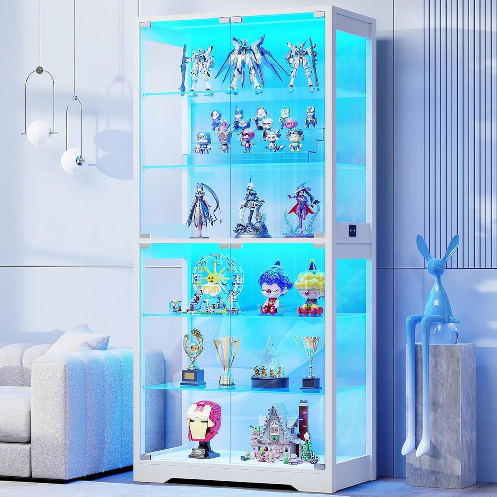 71 6-Tier Glass Door Display C - Glass Cabinet Display のレビューと価格