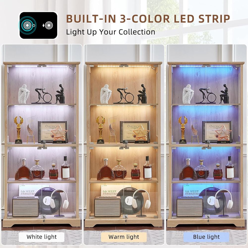 Dual Glass Door Display Cabine - Glass Cabinet Display のレビューと価格