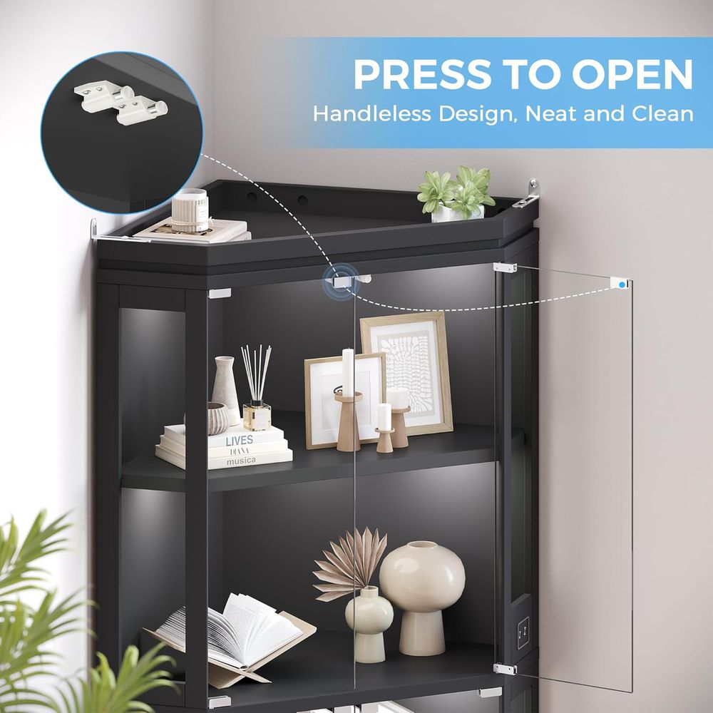 67 Tall 4-Tier Glass Display C - Glass Cabinet Display のレビューと価格