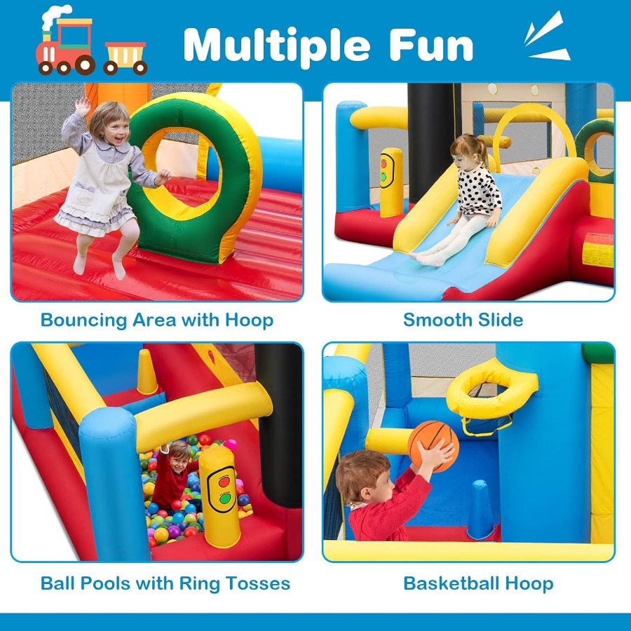 Inflatable Bounce House Train  - Basketball Arcade Game のレビューと価格