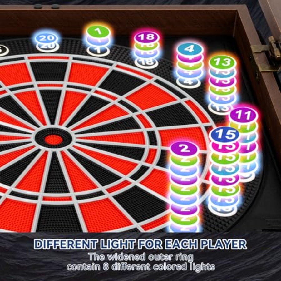 Electronic soft tip dartboard  - Electronic Dartboard Cabinet のレビューと価格