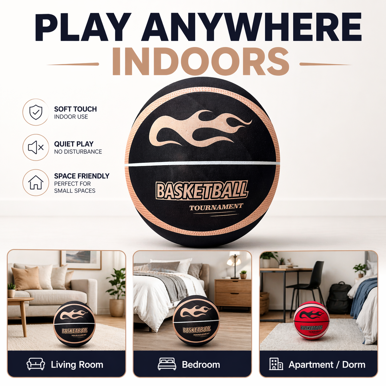 Fabric Cover Silent Basketball - Basketball Arcade Game のレビューと価格