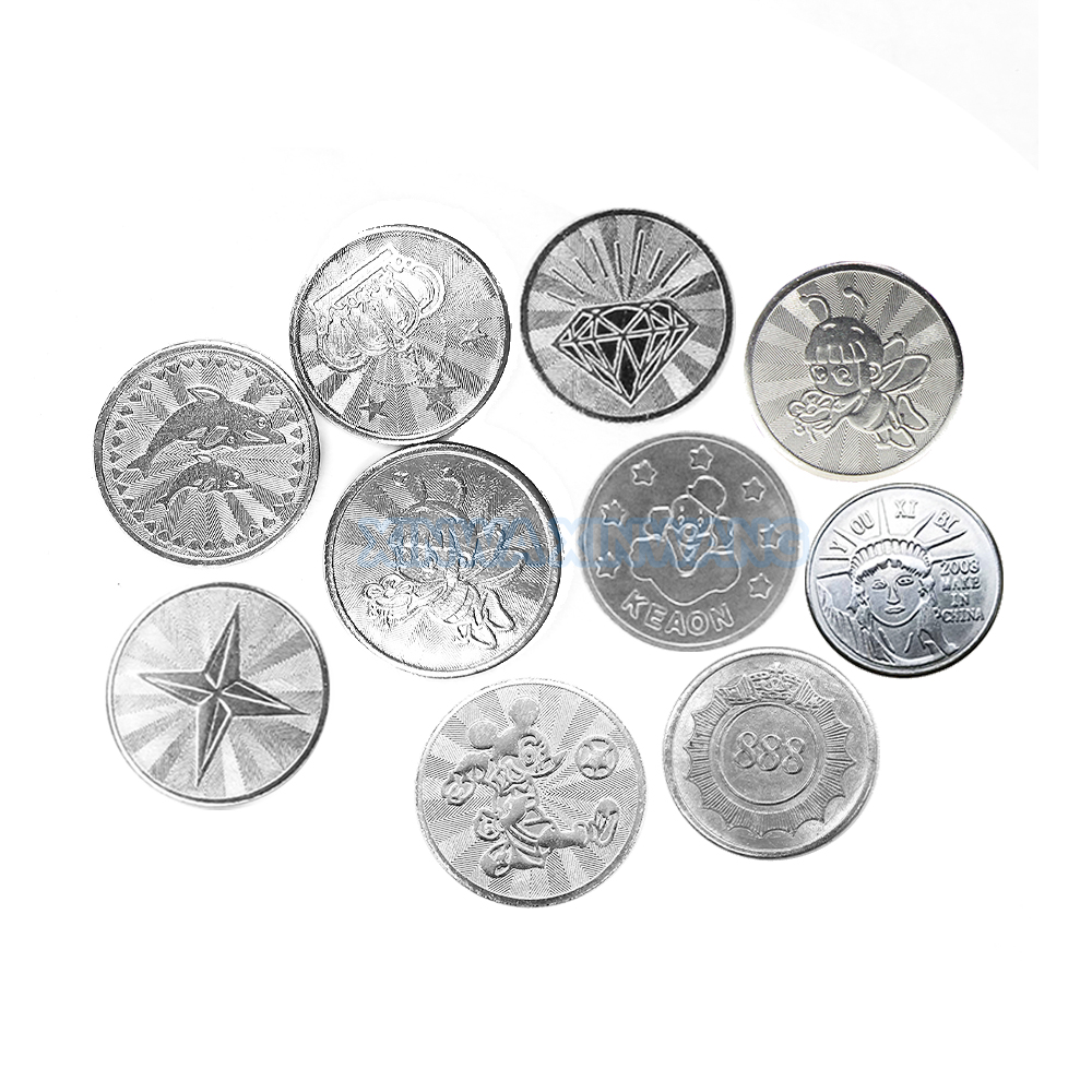 100PCS  Coins Tokens Stainless - Vending Arcade Games のレビューと価格