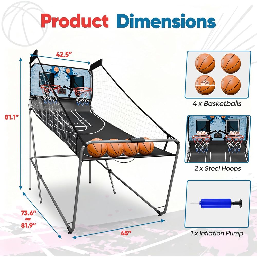 Indoor Basketball Arcade Game  - Arcade Games & Vending Llc のレビューと価格