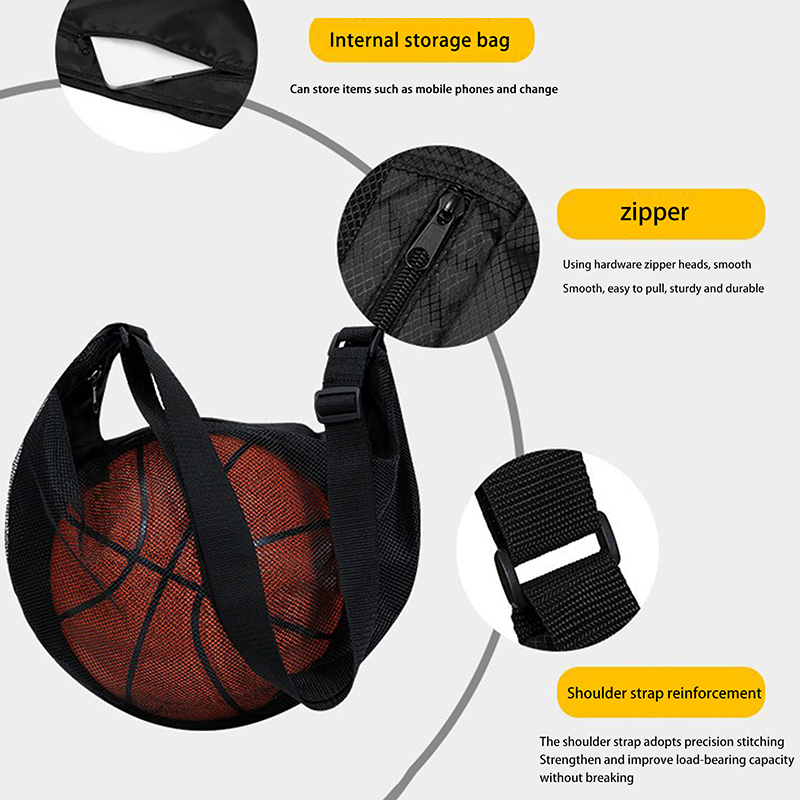 1PCS Single Ball Bag With Zipp - Basketball Arcade Game のレビューと価格