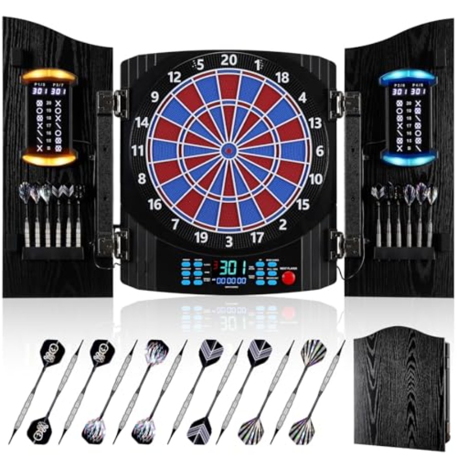 Electronic Dart Board, Electri - Electronic Dartboard Cabinet のレビューと価格