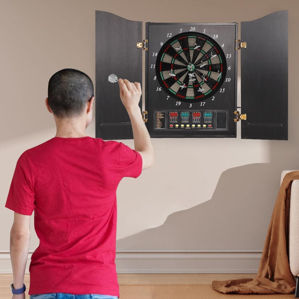 Dartboard Cabinet Set Dart Boa - Electronic Dartboard Cabinet のレビューと価格
