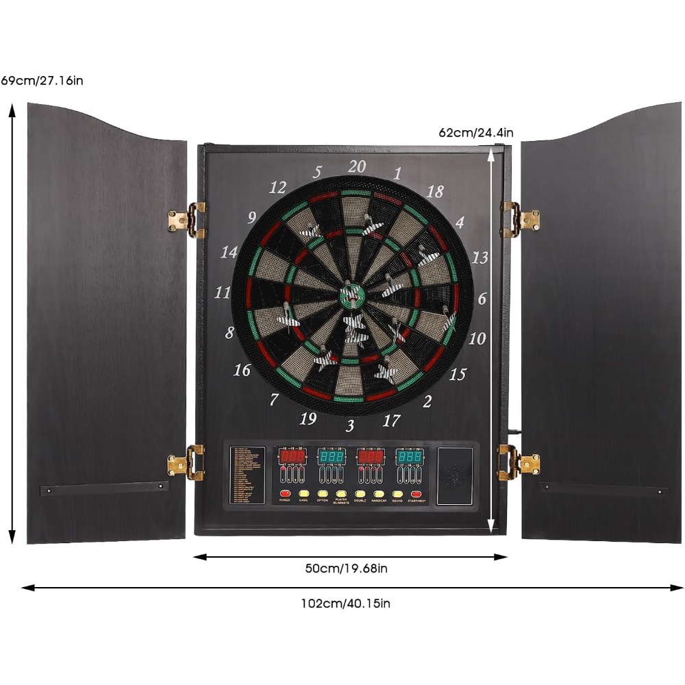 Dartboard Cabinet Set Dart Boa - Electronic Dartboard Cabinet のレビューと価格