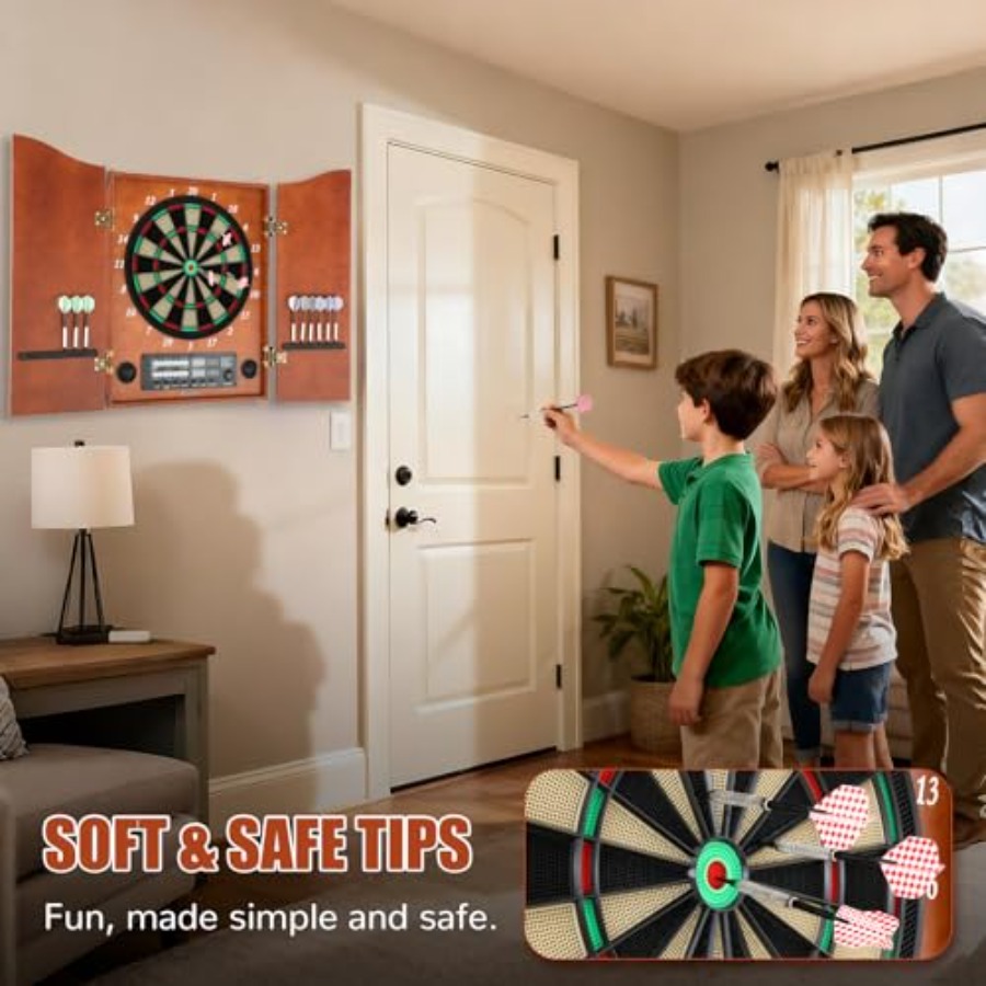 Home family game electronic da - Electronic Dartboard Cabinet のレビューと価格