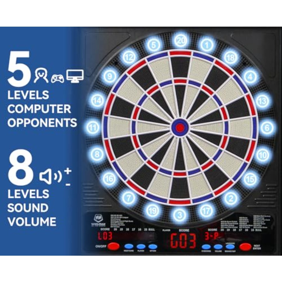 Electronic Dart Board for fami - Electronic Dartboard Cabinet のレビューと価格